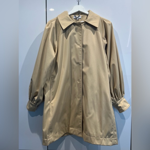 NWT Opening Ceremony Gathered Sleeve Trench Coat - Size XS - Picture 3 of 10